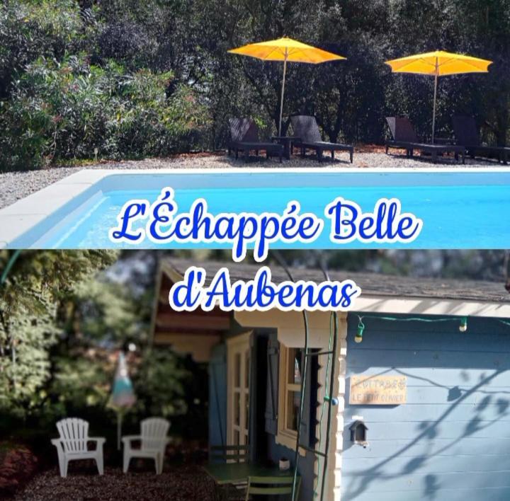 Chalet "Le Petit Olivier" Gites Appart 'Hotel L'Echappee Belle D'Aubenas Logement 2 Sur 3 מראה חיצוני תמונה
